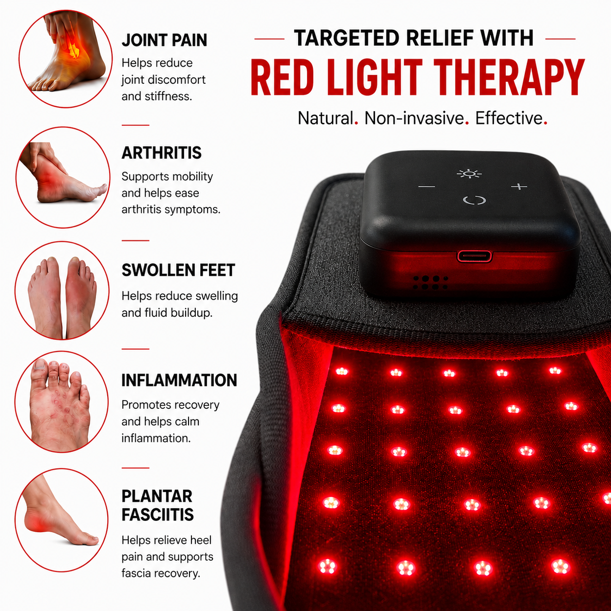 Luminweave™ Red Light Therapy Slippers